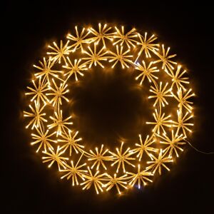 Shatchi Christmas Led Wreath Silhouette Twinkling Starburst Outdoor Xmas Home Decor 60cm Shatchi Christmas Led Wreath Silhouette Twinkling Starburst Outdoor Xmas Home Decor 60cm