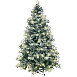 Artificial Green Christmas Tree Shatchi 120cm Pre Lit Lapland Fir, Warm White Artificial Green Christmas Tree Shatchi 120cm Pre Lit Lapland Fir, Warm White