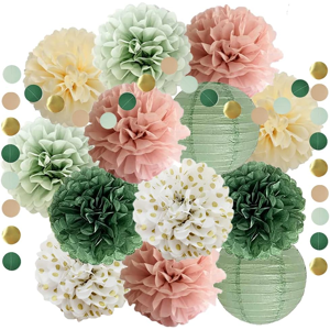 Does Not Apply Olive Sage Green Dusty Pink Tissue Paper Pom Poms Ations Paper Lanterns Cicle Do Does Not Apply Olive Sage Green Dusty Pink Tissue Paper Pom Poms Ations Paper Lanterns Cicle Do