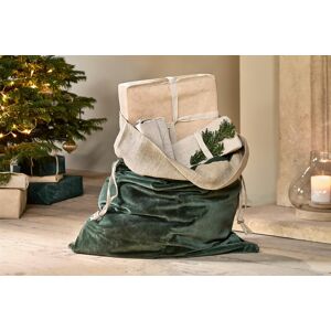 Nkuku - Karru Cotton Velvet Christmas Present Gift Sack - Forest Green Nkuku - Karru Cotton Velvet Christmas Present Gift Sack - Forest Green