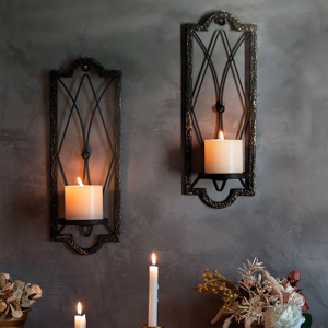 Does Not Apply Metal Candle Sconces Wall Vintage(Set Of 2),Hanging Iron Wall Candle Holder For Does Not Apply Metal Candle Sconces Wall Vintage(Set Of 2),Hanging Iron Wall Candle Holder For