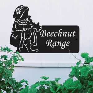 Black Country Metal Works Personalised Steel Mr Toad House Name Sign Black Country Metal Works Personalised Steel Mr Toad House Name Sign