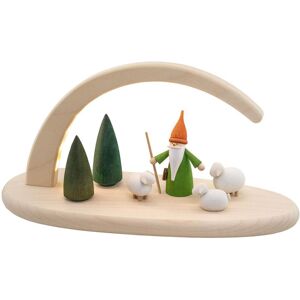 Seiffener Volkskunst Eg Schauwerkstatt Candle Arch Natural Led Illuminated Shepherd Dwarf Hxlxb 13x24x10cm New Lights Seiffener Volkskunst Eg Schauwerkstatt Candle Arch Natural Led Illuminated Shepherd Dwarf Hxlxb 13x24x10cm New Lights