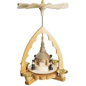 Richard Glässer Seiffen German Christmas Pyramid Seiffen Church, Height 19 Cm / 8 Inch, O.. Rg 16310 New Richard Glässer Seiffen German Christmas Pyramid Seiffen Church, Height 19 Cm / 8 Inch, O.. Rg 16310 New