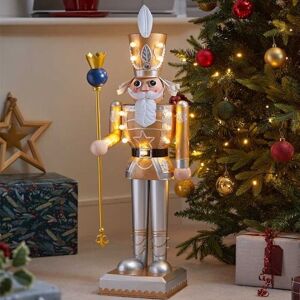 Smart Garden Christmas Led Nutcracker Decoration Large Light Up Soldier Gold Home Decor Xmas Smart Garden Christmas Led Nutcracker Decoration Large Light Up Soldier Gold Home Decor Xmas