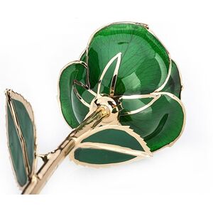 Forever Green Rose 24k Real Artificial Flower With Leaf And Base Craft Decor Dts Forever Green Rose 24k Real Artificial Flower With Leaf And Base Craft Decor Dts