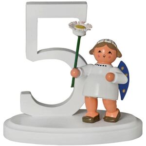 Kwo Kunstgewerbe-Werkstätten Olbernhau Gmbh Minifigure Angel With Number 5 " Wxdxh = 7x4x7cm New Wood Figure Winter Kwo Kunstgewerbe-Werkstätten Olbernhau Gmbh Minifigure Angel With Number 5 " Wxdxh = 7x4x7cm New Wood Figure Winter