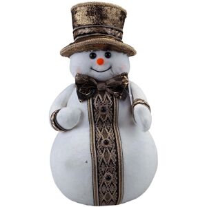 Vfm E-Store Christmas Snowman Decoration 39cm X 20cm White X 1 Vfm E-Store Christmas Snowman Decoration 39cm X 20cm White X 1