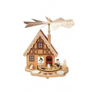 Richard Glässer Seiffen German Pyramid Angel Bakery With House, Height 29 Cm / 11 Inch, O.. Rg 16243 New Richard Glässer Seiffen German Pyramid Angel Bakery With House, Height 29 Cm / 11 Inch, O.. Rg 16243 New