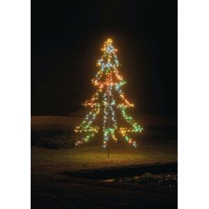 Kaemingk Led Light Up Christmas Tree 135cm Multi Coloured With Black Cable Kaemingk Led Light Up Christmas Tree 135cm Multi Coloured With Black Cable