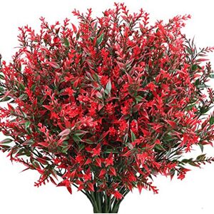 Sodial 4x(10 Bundles Plastic Faux Bouquets Outdoors Shrubs Greenery Plants F1o2)1130 Sodial 4x(10 Bundles Plastic Faux Bouquets Outdoors Shrubs Greenery Plants F1o2)1130