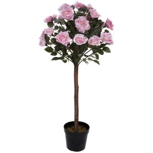 Greenbrokers Pink Rose Tree Artificial 90cm 3ft Potted With 25 Flowers Greenbrokers Pink Rose Tree Artificial 90cm 3ft Potted With 25 Flowers