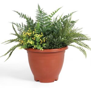 Blooming Artificial - Faux Greenery Patio Planter - Outdoor Fern Uv Foliage Pot Blooming Artificial - Faux Greenery Patio Planter - Outdoor Fern Uv Foliage Pot