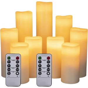 Hanzim Led Candles,Flameless Candles Φ 2.2\" X H 4\"/5\"/6\"/7''/8''/9'' Real Wax Hanzim Led Candles,Flameless Candles Φ 2.2\" X H 4\"/5\"/6\"/7''/8''/9'' Real Wax