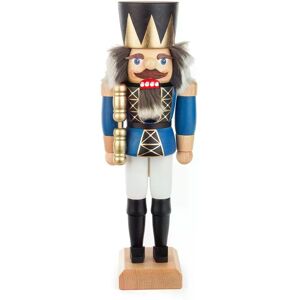 Großhandel Dregeno Nutcracker King With Blue Coat, Golden Crown, Scepter Bxhxt 12.5x36x10cm Großhandel Dregeno Nutcracker King With Blue Coat, Golden Crown, Scepter Bxhxt 12.5x36x10cm