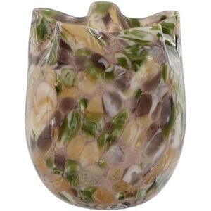 Vase Home Esprit Multicolour Crystal Modern 18 X 18 X 21,5 Cm Vase Home Esprit Multicolour Crystal Modern 18 X 18 X 21,5 Cm