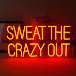Ineonlife Sweat The Crazy Out Neon Sign Letters Led Neon Lights Red Neon Wall Light Fitne Ineonlife Sweat The Crazy Out Neon Sign Letters Led Neon Lights Red Neon Wall Light Fitne