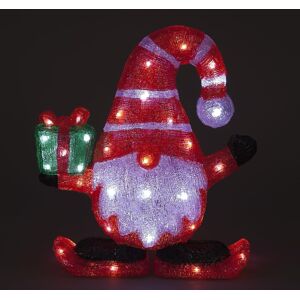 Snowtime Acrylic Santa 40cm Gift Red White 50 Led Novelty Christmas Decoration Indoor Use Snowtime Acrylic Santa 40cm Gift Red White 50 Led Novelty Christmas Decoration Indoor Use