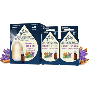 Glade Aromatherapy Cool Mist Diffuser Gift Set, Home Décor Essential Oils Diffus Glade Aromatherapy Cool Mist Diffuser Gift Set, Home Décor Essential Oils Diffus