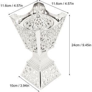 Incense Burner Alloy Frankincense Resin Burner Hand Painted Black Background Incense Burner Alloy Frankincense Resin Burner Hand Painted Black Background