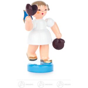 Großhandel Dregeno Angel With Castanets Standing, Blue Wings H=approx 5.5 Cm New Erzgebirge Großhandel Dregeno Angel With Castanets Standing, Blue Wings H=approx 5.5 Cm New Erzgebirge