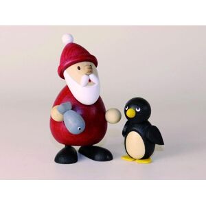 Kunsthandwerk Ullrich Wooden Figure Santa Claus With Fish Hxb 9.5x9.5cm New Seiffen Erzgebirge Decor Kunsthandwerk Ullrich Wooden Figure Santa Claus With Fish Hxb 9.5x9.5cm New Seiffen Erzgebirge Decor