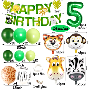 Does Not Apply 1 2 3 Year Old Kids Birthday Balloon Garland Arch Kit Animal Palm Leaves Birthda Does Not Apply 1 2 3 Year Old Kids Birthday Balloon Garland Arch Kit Animal Palm Leaves Birthda