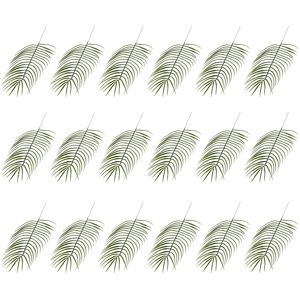 Sodial 3x(18pcs Artificial Palm Leaves Plants Faux Palm Fronds Tropical Palm5415 Sodial 3x(18pcs Artificial Palm Leaves Plants Faux Palm Fronds Tropical Palm5415