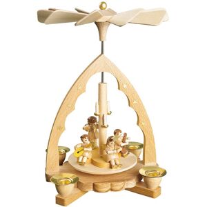 Richard Glässer Seiffen German Christmas Pyramid Music-Playing Angels, Height 19 Cm / 8 I.. Rg 16312 New Richard Glässer Seiffen German Christmas Pyramid Music-Playing Angels, Height 19 Cm / 8 I.. Rg 16312 New