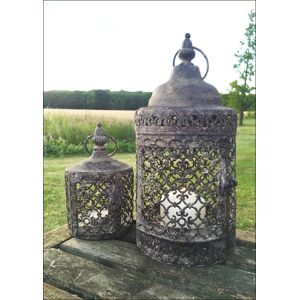 London Ornaments Vintage Moorish Lantern Candle Holder, Set Of Two Moroccan Garden Indoor Or London Ornaments Vintage Moorish Lantern Candle Holder, Set Of Two Moroccan Garden Indoor Or