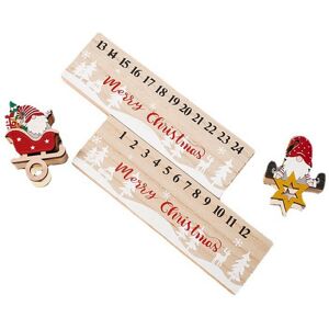 Sodial 2x(2 Pcs Wooden Countdown Calendar U3k4)6506 Sodial 2x(2 Pcs Wooden Countdown Calendar U3k4)6506