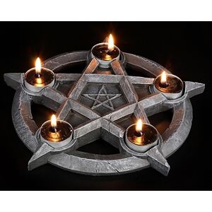 Figuren Shop Gmbh Pentagram Candle Holder 5 Candles - Fantasy Gothic Decor Candle Holder Halloween Figuren Shop Gmbh Pentagram Candle Holder 5 Candles - Fantasy Gothic Decor Candle Holder Halloween
