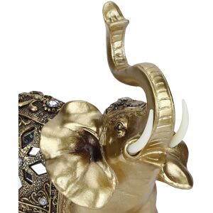 Golden Resin Elegant Elephant Statue Figurine Crafts Feng Shui Ornaments Fo Sg Golden Resin Elegant Elephant Statue Figurine Crafts Feng Shui Ornaments Fo Sg