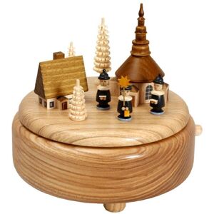 Erzgebirgische Volkskunst Drechslerei Schalling Christmas Decoration Music Box Children Natural Wxhxd 13x13x13 Cm New Music Box Erzgebirgische Volkskunst Drechslerei Schalling Christmas Decoration Music Box Children Natural Wxhxd 13x13x13 Cm New Music Box