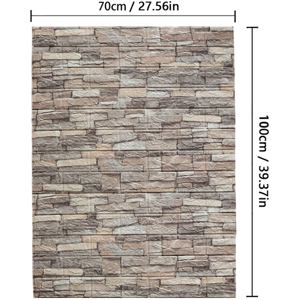 Does Not Apply 70cm*1m 3d Brick Pattern Wall Sticker Self-Adhesive Panel Waterproof Living Room Does Not Apply 70cm*1m 3d Brick Pattern Wall Sticker Self-Adhesive Panel Waterproof Living Room