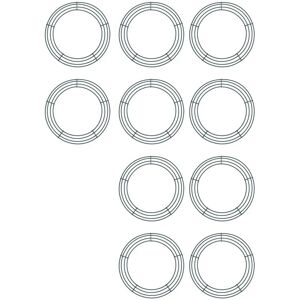 Sodial 10pcs Christmas Metal Decoration Wreath Christmas Metal Wreath Wedding1042 Sodial 10pcs Christmas Metal Decoration Wreath Christmas Metal Wreath Wedding1042