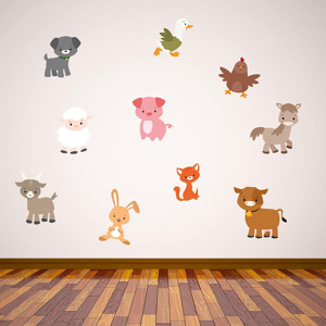 Does Not Apply Farm Animals Wall Sticker Set Decal Home Mural Farmer Art (90cm Width X 45cm Hei Does Not Apply Farm Animals Wall Sticker Set Decal Home Mural Farmer Art (90cm Width X 45cm Hei