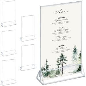Relaxdays Table Stand Acrylic Menu Holder Lightweight Acrylic Frame Photo Frame Stand Relaxdays Table Stand Acrylic Menu Holder Lightweight Acrylic Frame Photo Frame Stand