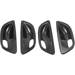 Sodial 2x(4pcs Carbon Fiber Interior Door Handle Bowl Cover Trim For- 5 Series F105290 Sodial 2x(4pcs Carbon Fiber Interior Door Handle Bowl Cover Trim For- 5 Series F105290