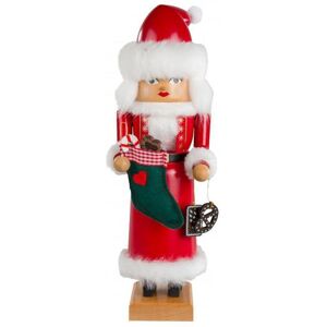 Kwo Kunstgewerbe-Werkstätten Olbernhau Gmbh Nutcracker Christmas Figure Mrs. Santa Size Approx 29 Cm New Erzgebirge Kwo Kunstgewerbe-Werkstätten Olbernhau Gmbh Nutcracker Christmas Figure Mrs. Santa Size Approx 29 Cm New Erzgebirge