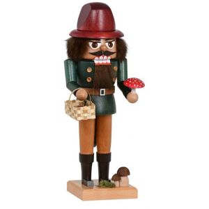 Kwo Kunstgewerbe-Werkstätten Olbernhau Gmbh Nutcracker Mushroom Collector 11x27x11 Cm New Wooden Figure Christmas Figurine Kwo Kunstgewerbe-Werkstätten Olbernhau Gmbh Nutcracker Mushroom Collector 11x27x11 Cm New Wooden Figure Christmas Figurine