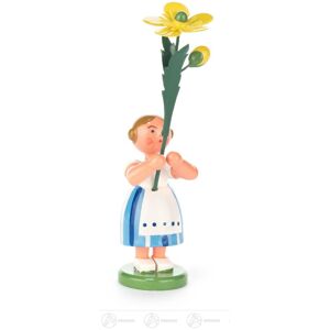 Großhandel Dregeno Easter & Spring Flower Girl With Buttercup H=approx 11 Cm New Erzgebirge Großhandel Dregeno Easter & Spring Flower Girl With Buttercup H=approx 11 Cm New Erzgebirge