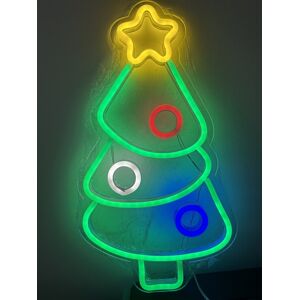 Three Kings 40cm Tall Neonesque Neon Christmas Bauble Tree Sign Led Xmas Light Decoration Three Kings 40cm Tall Neonesque Neon Christmas Bauble Tree Sign Led Xmas Light Decoration