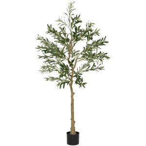 Homcom Indoor Artificial Plant, Faux Potted Silk Olive Tree, 150cm Homcom Indoor Artificial Plant, Faux Potted Silk Olive Tree, 150cm