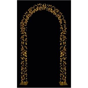 Festive Fun Christmas Starburst Arch 2.4m X 1.2m Black With 896 Warm White Leds Decoration Festive Fun Christmas Starburst Arch 2.4m X 1.2m Black With 896 Warm White Leds Decoration