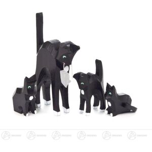 Großhandel Dregeno Tire Animal Cats (4) H=approx 6 Cm New Erzgebirge Tire Animal Wooden Animal Großhandel Dregeno Tire Animal Cats (4) H=approx 6 Cm New Erzgebirge Tire Animal Wooden Animal