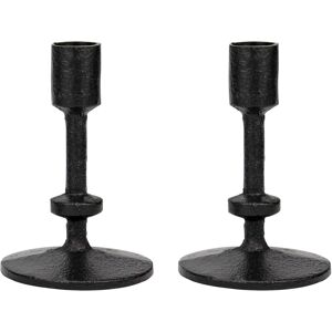 Stonebriar Sb-6282a2 5" Black Cast Iron Metal Taper Candle Holder Set, Set Of 2 Stonebriar Sb-6282a2 5" Black Cast Iron Metal Taper Candle Holder Set, Set Of 2