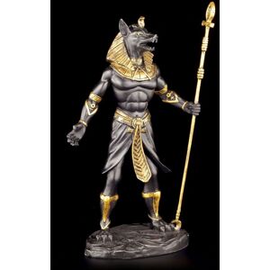Egyptian Warrior Figure - Anubis Black-Gold - Egypt Deity Larp Decoration Egyptian Warrior Figure - Anubis Black-Gold - Egypt Deity Larp Decoration