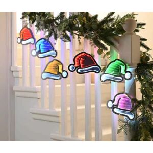 Festive Lit Infinity Christmas Hat Garland Festive Lit Infinity Christmas Hat Garland