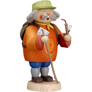 Seiffener Volkskunst German Incense Smoker Wanderer, Height 19 Cm / 8 Inch, Original E.. Sv 12654 New Seiffener Volkskunst German Incense Smoker Wanderer, Height 19 Cm / 8 Inch, Original E.. Sv 12654 New